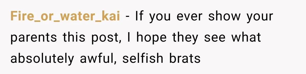 Teen Tells Divorced Parents He Wants Them Both There, Sparks Family Drama Fire_or_water_kai − If you ever show your parents this post, I hope they see what absolutely awful, selfish brats