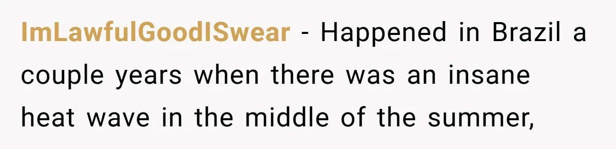 Factory Workers Wear Dresses For Two Years After Company Bans Shorts But Allows Women Dresses ImLawfulGoodISwear − Happened in Brazil a couple years when there was an insane heat wave in the middle of the summer,