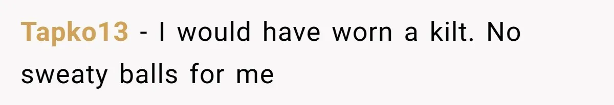 Factory Workers Wear Dresses For Two Years After Company Bans Shorts But Allows Women Dresses Tapko13 − I would have worn a kilt. No sweaty balls for me