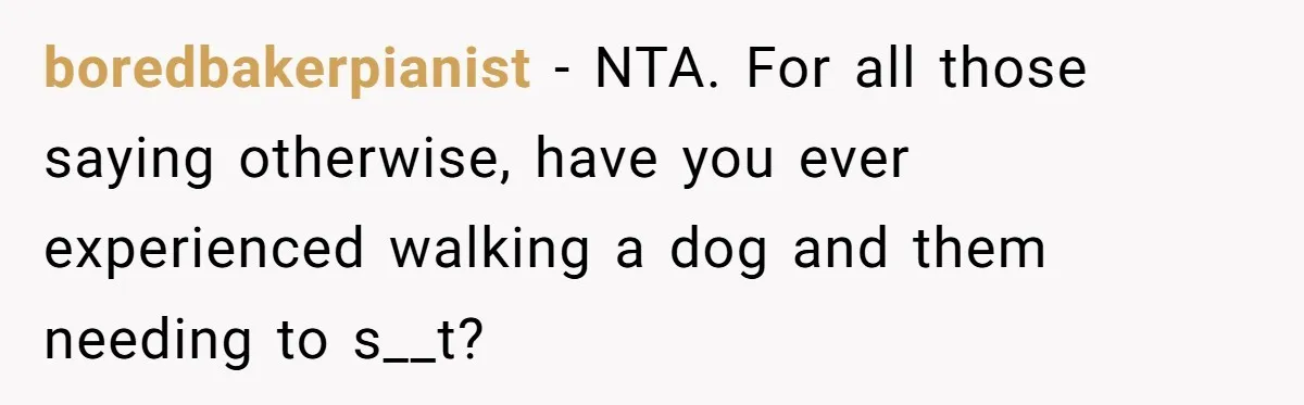 Dog Poops On NYC Sidewalk, Café Owner Comes Out Furious, Owner Says It’s Public Space boredbakerpianist − NTA. For all those saying otherwise, have you ever experienced walking a dog and them needing to s__t?