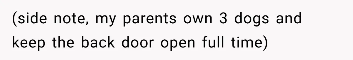 Woman Refuses To Let Parents Babysit Grandkids After They Disregard Her Wishes And Kill Her Cat (side note, my parents own 3 dogs and keep the back door open full time)