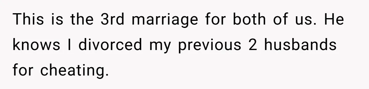Wife Files For Divorce After Husband Wants Both Her And His Girlfriend This is the 3rd marriage for both of us. He knows I divorced my previous 2 husbands for cheating.