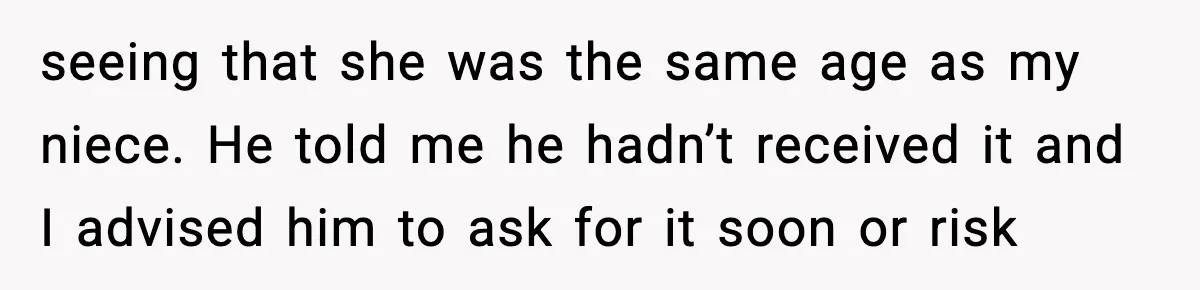 She Dumped Her Boyfriend After Discovering He’d Abandoned His Child seeing that she was the same age as my niece. He told me he hadn’t received it and I advised him to ask for it soon or risk
