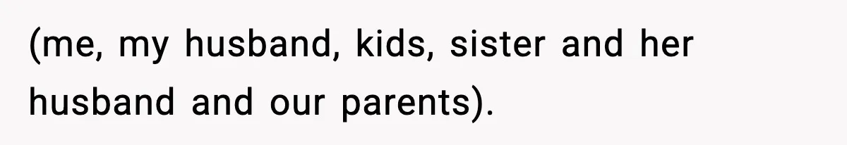 Woman Tells Sister Her “Rainbow Baby” Isn’t Special After He Ruins Twins’ Birthday Party (me, my husband, kids, sister and her husband and our parents).
