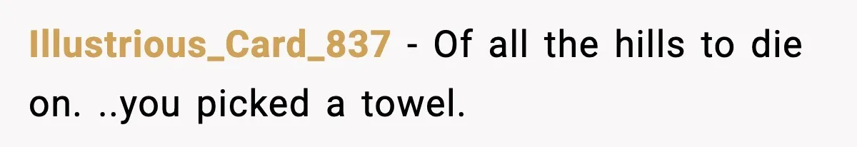 Man Secretly Unpacks Girlfriend’s Hair Towel Before Family Trip Because He’s Afraid She’ll Look “Weird,” Now She Wants Space Illustrious_Card_837 − Of all the hills to die on. ..you picked a towel.