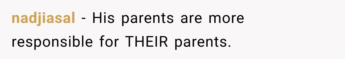 Widow Refuses To Give Late Husband’s Life Insurance Payout To In-Laws, Sparks Family Drama nadjiasal − His parents are more responsible for THEIR parents.