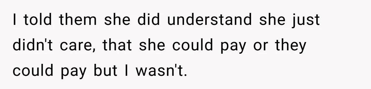 Horse Breeder Sends Little Sister Vet Bill After She Tried To Breed Stallion Without Permission I told them she did understand she just didn't care, that she could pay or they could pay but I wasn't.