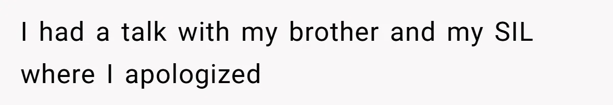 Man Cuts Off Family After Brother And SIL Demand Free Childcare Then Insist He Pay For Daycare When He Refuses I had a talk with my brother and my SIL where I apologized