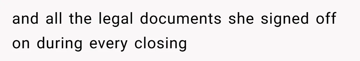 Developer Harassed My Tenants And Tried To Force An HOA, Then Got Sued And Paid Millions In Fines and all the legal documents she signed off on during every closing