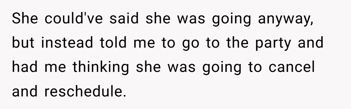 Man Skips Baby’s Gender Appointment For A Party, Then Blows Up When His Wife Goes Anyway She could've said she was going anyway, but instead told me to go to the party and had me thinking she was going to cancel and reschedule.