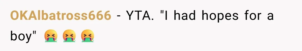 Man Skips Baby’s Gender Appointment For A Party, Then Blows Up When His Wife Goes Anyway OKAlbatross666 − YTA. "I had hopes for a boy" 🤮🤮🤮