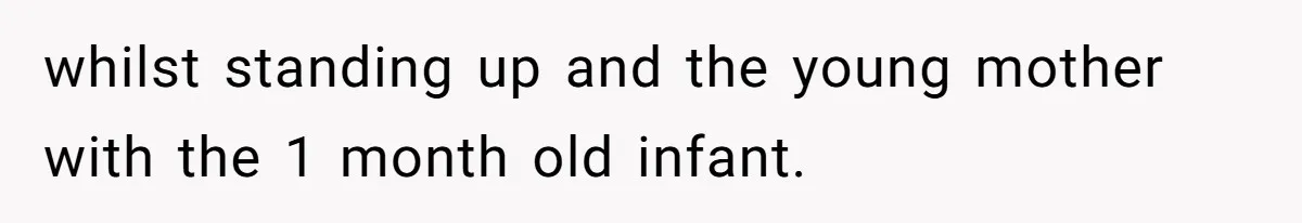 Doctor Files Noise Complaint Against New Mom Neighbor After Losing Sleep And Nearly Risking Her Career whilst standing up and the young mother with the 1 month old infant.
