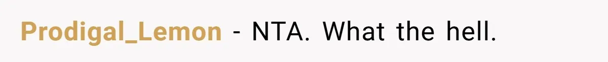 Prodigal_Lemon − NTA. What the hell.