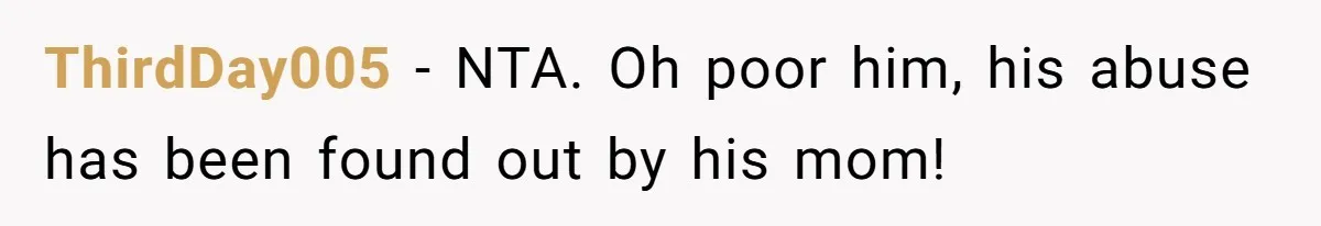 ThirdDay005 − NTA. Oh poor him, his abuse has been found out by his mom!