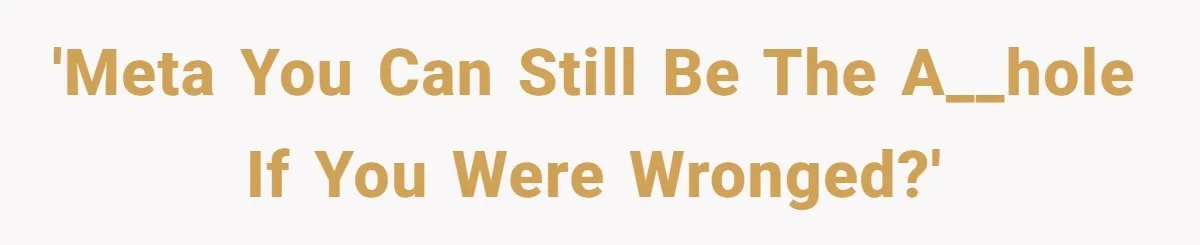 Lurker Tells Reddit Empathy Matters, Now Strangers Call Her “Toxic” For Not Worshipping Revenge 'META You can still be the a__hole if you were wronged?'