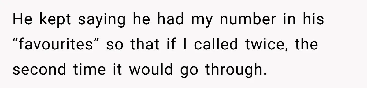 Woman Calls Her Husband 22 Times For A Spare Key, Now He’s Mad She Woke Him Up He kept saying he had my number in his “favourites” so that if I called twice, the second time it would go through.