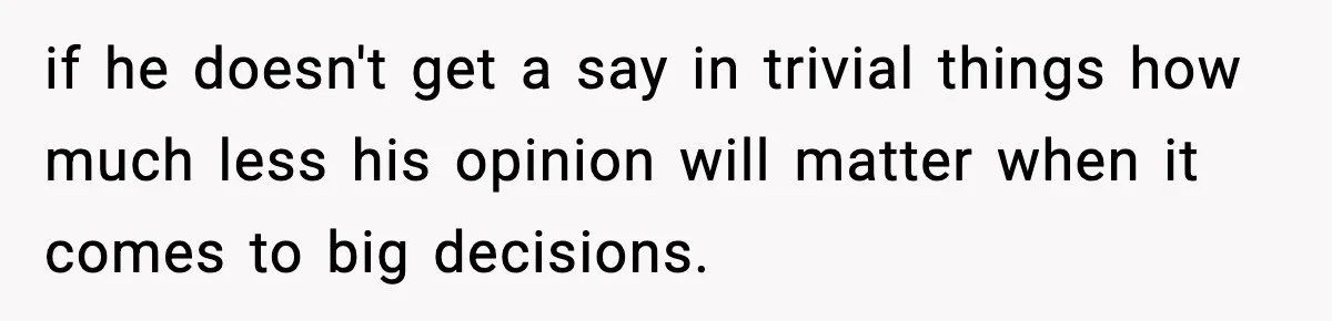 Woman Cuts Daughter’s Hair, Fiancé Says She Disrespected His Role if he doesn't get a say in trivial things how much less his opinion will matter when it comes to big decisions.