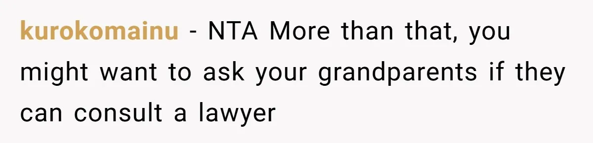 kurokomainu − NTA More than that, you might want to ask your grandparents if they can consult a lawyer