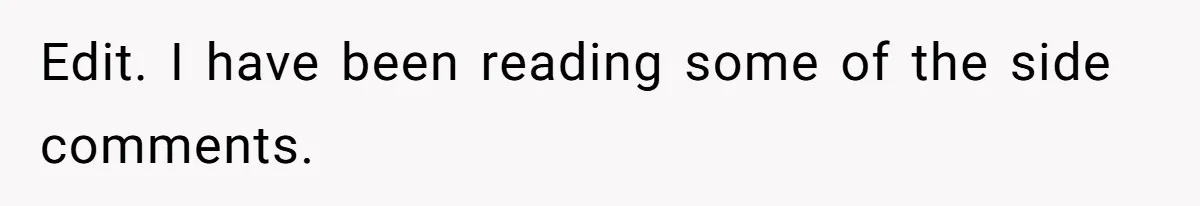 Edit. I have been reading some of the side comments.