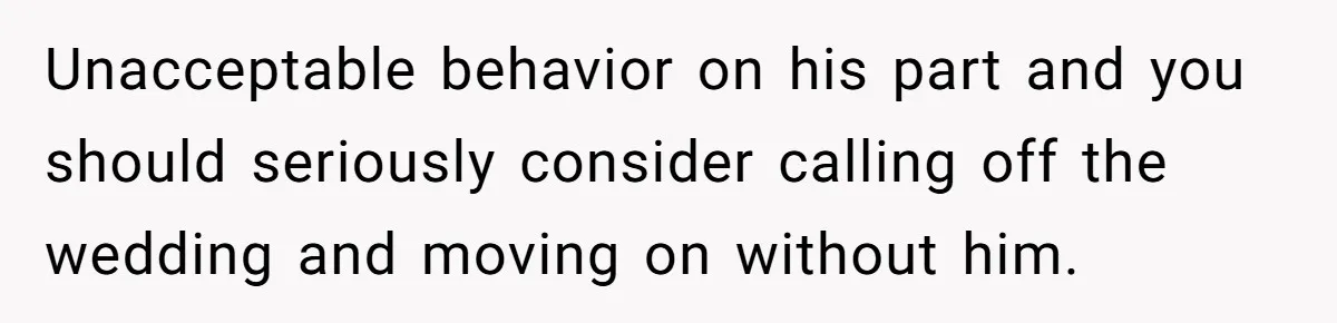 Bride Loses It After Fiancé Takes Control Of Wedding Guest List And Disinvites Her Stepsisters Unacceptable behavior on his part and you should seriously consider calling off the wedding and moving on without him.