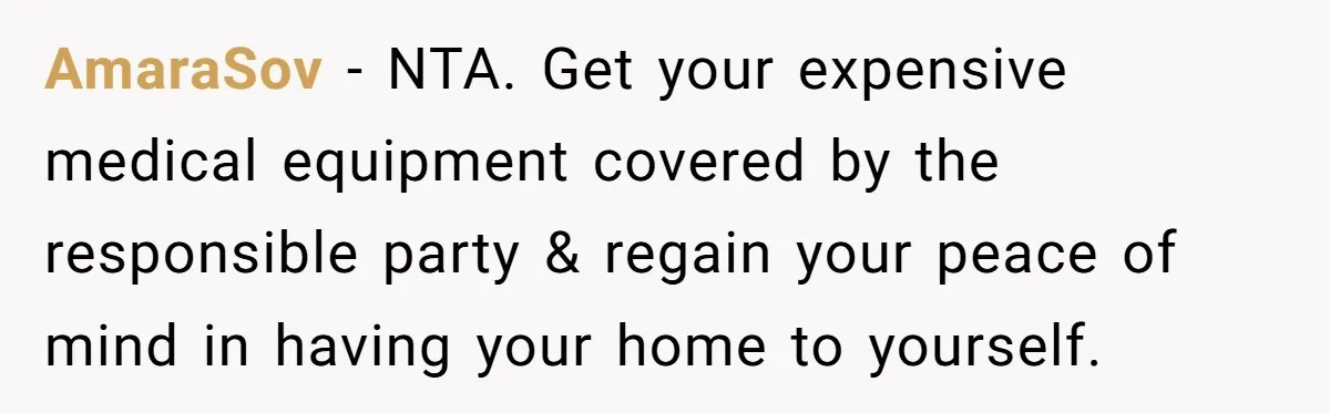 AmaraSov − NTA. Get your expensive medical equipment covered by the responsible party & regain your peace of mind in having your home to yourself.