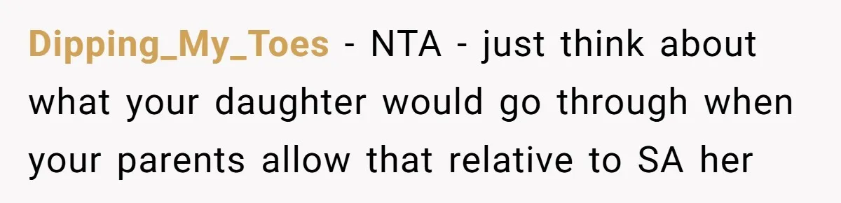 Teen Mom Escapes With Her Child After Parents Forced Her To Give Birth At 13 Dipping_My_Toes − NTA - just think about what your daughter would go through when your parents allow that relative to SA her