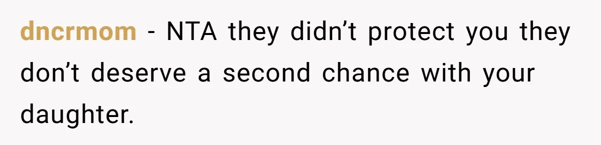 Teen Mom Escapes With Her Child After Parents Forced Her To Give Birth At 13 dncrmom − NTA they didn’t protect you they don’t deserve a second chance with your daughter.