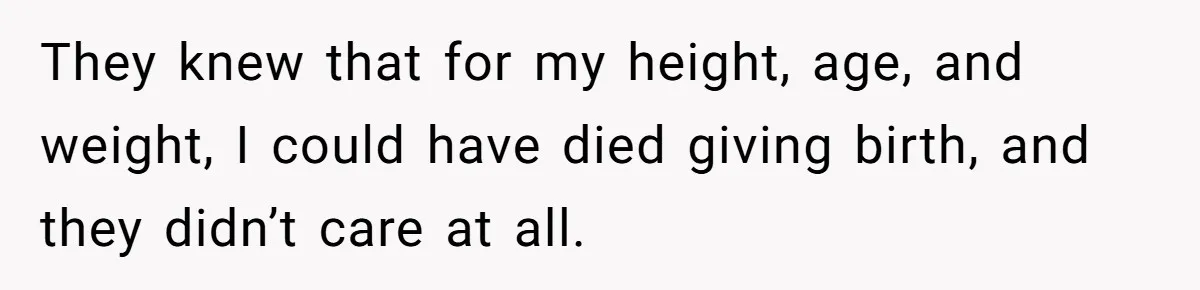 Teen Mom Escapes With Her Child After Parents Forced Her To Give Birth At 13 They knew that for my height, age, and weight, I could have died giving birth, and they didn’t care at all.