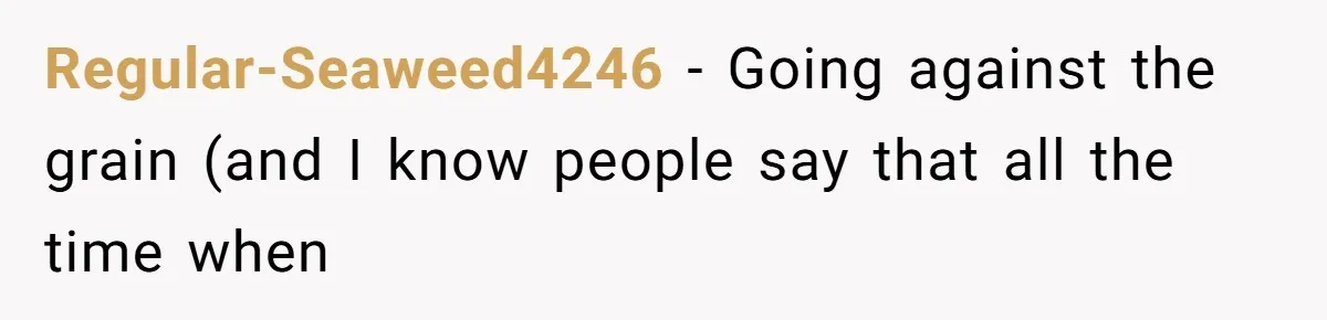 Woman Accused Of Fat-Shaming After Suggesting Friend Use A Mobility Scooter During Mall Trips Regular-Seaweed4246 − Going against the grain (and I know people say that all the time when