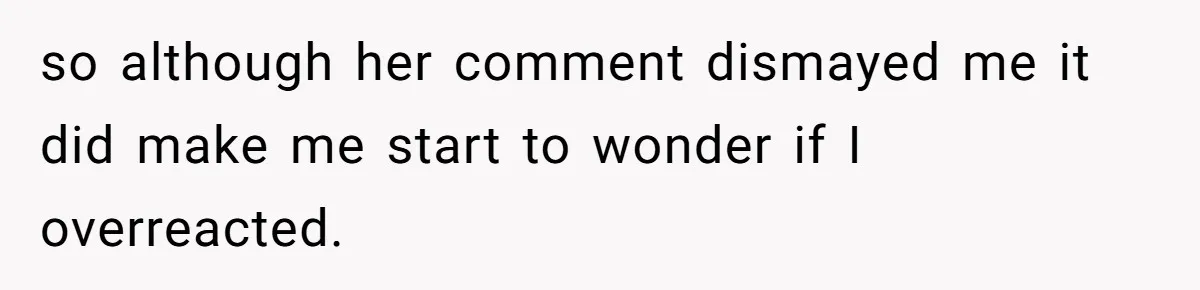 'Foot Doctor' Leaves Dinner Party After Facing Offensive Accusation Of Hidden Personal Motive so although her comment dismayed me it did make me start to wonder if I overreacted.