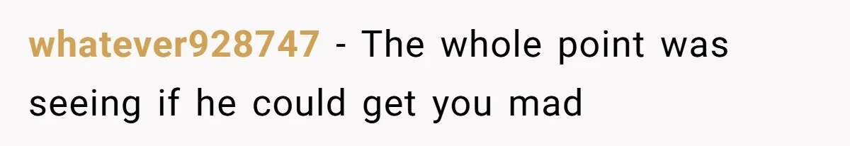 'Foot Doctor' Leaves Dinner Party After Facing Offensive Accusation Of Hidden Personal Motive whatever928747 − The whole point was seeing if he could get you mad