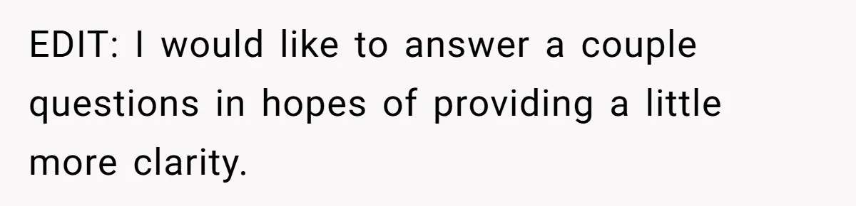 Mom Chooses Between Loyal Daughter And Furious Extended Family Over Secret Relationship EDIT: I would like to answer a couple questions in hopes of providing a little more clarity.