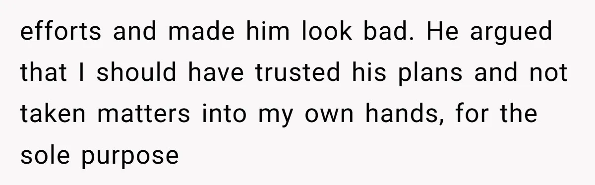 Stepdaughter Rescues Her Mom’s 40th Birthday After Stepdad Schedules the Party on the Wrong Day efforts and made him look bad. He argued that I should have trusted his plans and not taken matters into my own hands, for the sole purpose