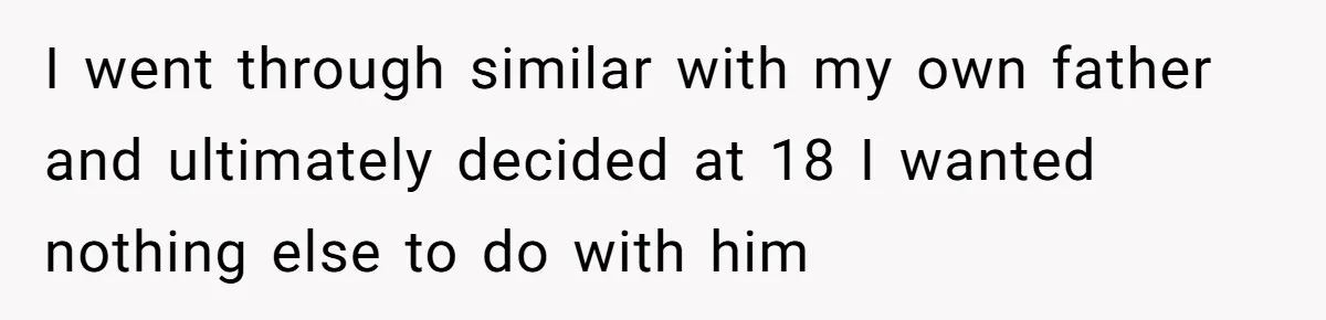 I went through similar with my own father and ultimately decided at 18 I wanted nothing else to do with him