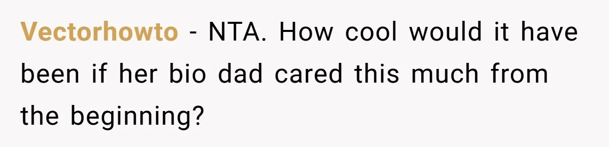 Vectorhowto − NTA. How cool would it have been if her bio dad cared this much from the beginning?