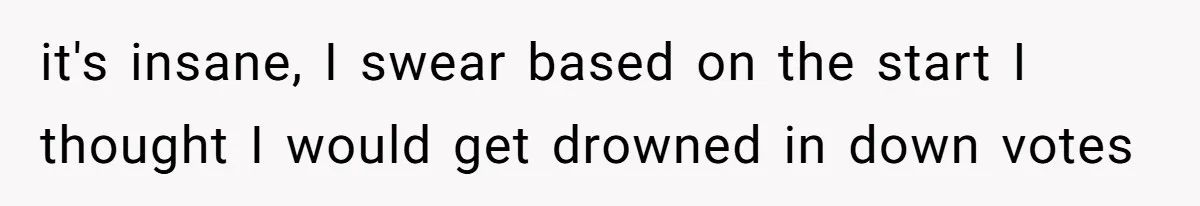 it's insane, I swear based on the start I thought I would get drowned in down votes