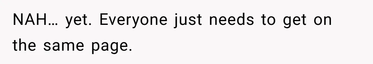 NAH… yet. Everyone just needs to get on the same page.