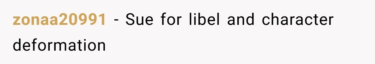 zonaa20991 − Sue for libel and character deformation