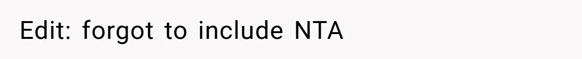 Edit: forgot to include NTA