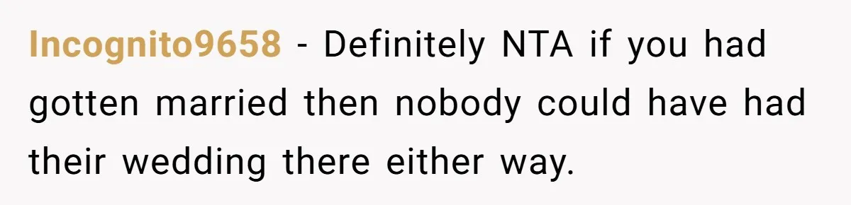 Fiancé Cheats, Then Keeps Wedding Reception Venue After Breakup For A Party And Says He Doesn’t Care Incognito9658 − Definitely NTA if you had gotten married then nobody could have had their wedding there either way.
