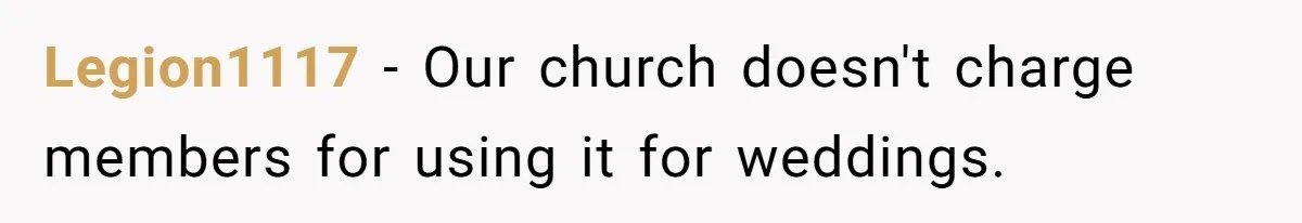Fiancé Cheats, Then Keeps Wedding Reception Venue After Breakup For A Party And Says He Doesn’t Care Legion1117 − Our church doesn't charge members for using it for weddings.
