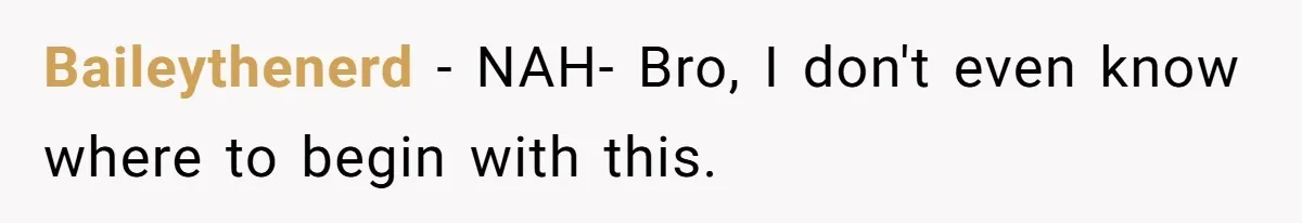 Baileythenerd − NAH- Bro, I don't even know where to begin with this.