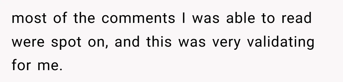 When Politics Tear a Family Apart: One Woman’s Emotional Decision to Choose Peace most of the comments I was able to read were spot on, and this was very validating for me.
