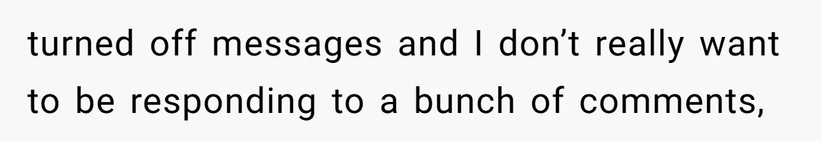 When Politics Tear a Family Apart: One Woman’s Emotional Decision to Choose Peace turned off messages and I don’t really want to be responding to a bunch of comments,