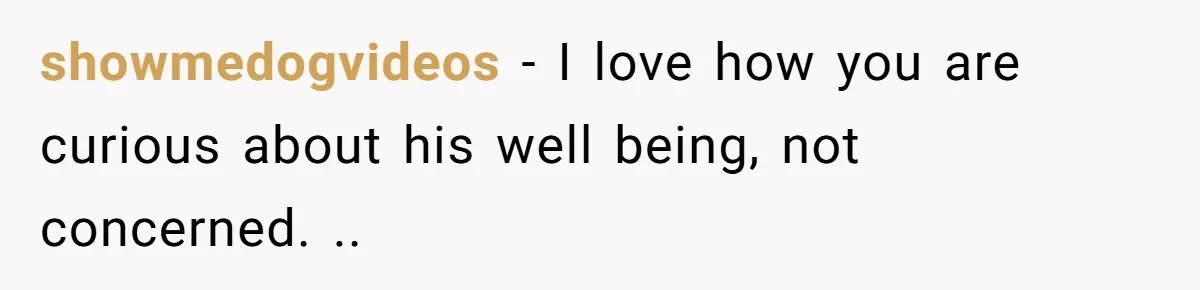 showmedogvideos − I love how you are curious about his well being, not concerned. ..