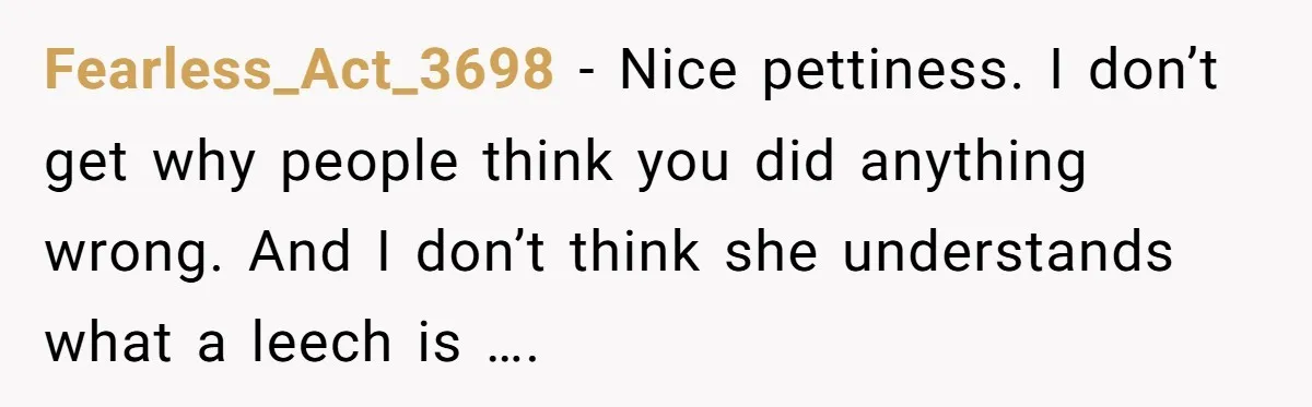 Brother Teaches Teen Sister a Lesson About Gratitude by Cutting Off Her Data Fearless_Act_3698 − Nice pettiness. I don’t get why people think you did anything wrong. And I don’t think she understands what a leech is ….