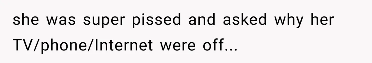 Brother Teaches Teen Sister a Lesson About Gratitude by Cutting Off Her Data she was super pissed and asked why her TV/phone/Internet were off...
