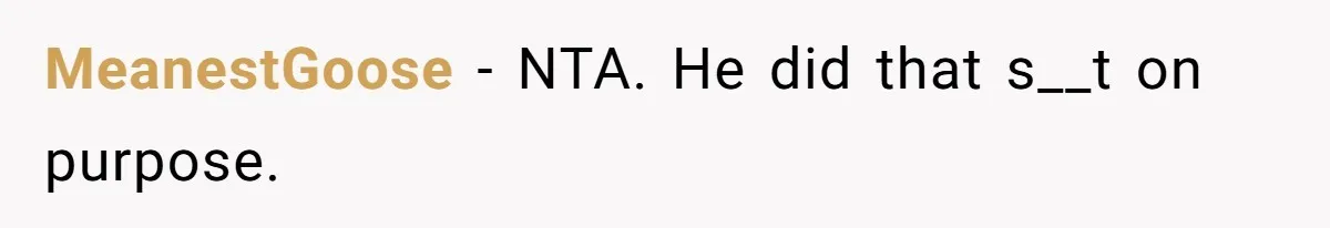 MeanestGoose − NTA. He did that s__t on purpose.