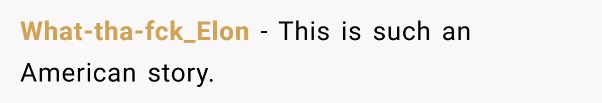 What-tha-fck_Elon − This is such an American story.