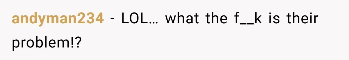 andyman234 − LOL… what the f__k is their problem!?